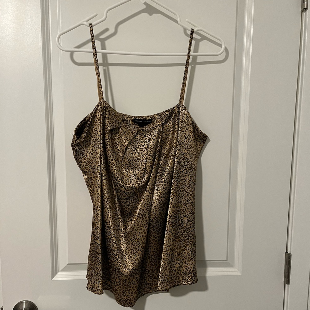 New York & Company Leopard Print Top